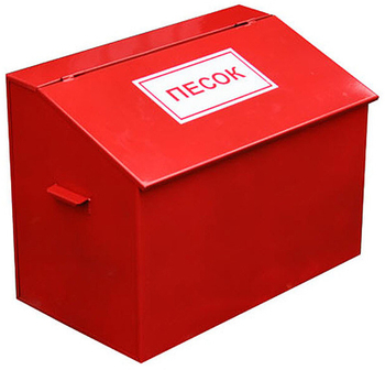 Ящик для песка (0,3 м3) разборный - Пожарное оборудование - Пожарные ящики для песка - магазин "Охрана труда и Техника безопасности"